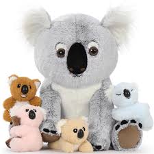 Koala Gigante XXL con Bebés Kawaii - Peluche Suave y Regalos Perfectos