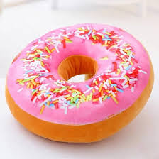 Peluche Donut 40cm: Almohada y Juguete Decorativo