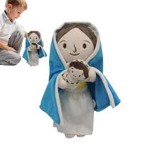 Peluche María con Niño Jesús