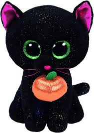 Ty Beanie Boos: Gato Negro con Calabaza 15cm - Halloween