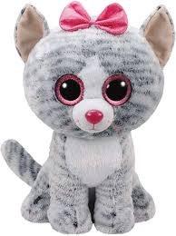 Peluche TY Gris de 40 cm