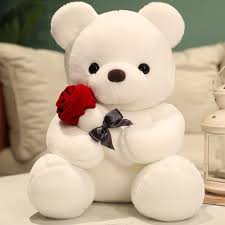 Oso de Peluche de San Valentín con Rosa - GailiMaiYa