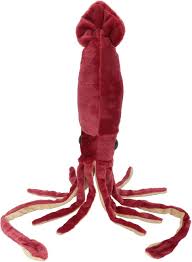 Peluche de Calamar Rojo: Almohada Abrazable y Divertida