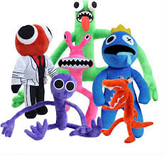 Juego de 6 Peluches Amigos Arcoíris