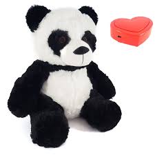 Acurrúcate con tu Panda Peluche y Mensaje de Voz