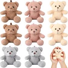 8 Mini Ositos de Peluche: Regalo Ideal para Bodas y Graduaciones
