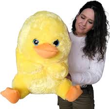 Pato de Peluche Suave con Ojos Brillantes