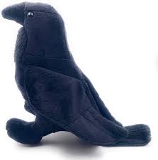 Peluche Cuervo Negro de 16 cm - Onwomania