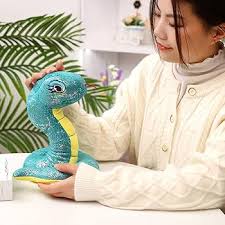 Serpiente de Lentejuelas Brillantes BYNYXI - 20 cm de Peluche