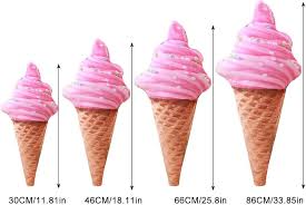 Helado de Peluche Gigante 86 cm - Juguete Decorativo para Niños