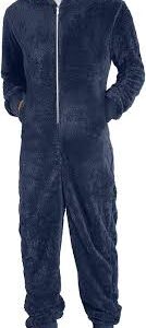 Mono de Peluche Largo para Hombre con Capucha