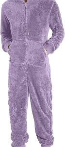 Pijama de Forro Polar para Hombre - Mono de Felpa Cálido