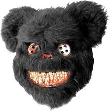 Máscara de Oso de Peluche Sangriento para Halloween
