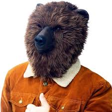 Máscara de Oso Pardo PartyHop