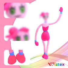 Wiztex Mammy Long Legs: Peluche Rosa Suave de 50 cm
