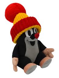 El Pequeño Topo: Peluche Original de 20 cm con Gorro Rojo