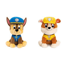 Peluche Patrulla Canina - Chase y Rubble 23CM