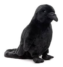 Uni-Toys - Cuervo Negro de Peluche 23 cm