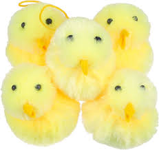 Set de 5 Muñecos de Pollito de Peluche Suave