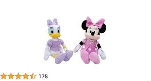 Pack de 2 Peluches Minnie Mouse y Daisy Duck de 10" en Bolsa de Regalo