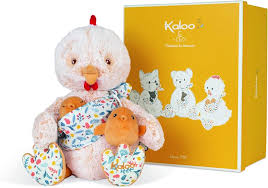 KALOO - Peluche Paul Papá Pollo y Polluelo 35 cm