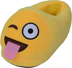 Zapatillas de Peluche Emoji para Niños