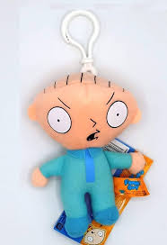Peluche Stewie de Padre de Familia 14 cm con Clip