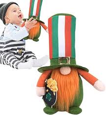Decoración de San Patricio: Gnomo Irlandés de Trébol Verde