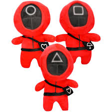 Wiztex: Juego de 3 Figuras de Calamar de Peluche