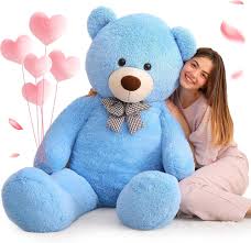 Oso de Peluche Gigante Azul 120cm - Suave y Kawaii