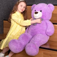 Oso Peluche Gigante Morado XXL - Regalo Kawaii para San Valentín