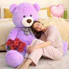 Oso de Peluche Gigante Morado 180cm - MorisMos
