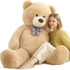 MorisMos Oso de Peluche Gigante XXL 150cm - Marrón Claro