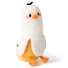 Peluche Kawaii de Plátano y Pato