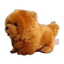 Asotagi Perro Chow Adorable - Peluche Suave de 10 Pulgadas