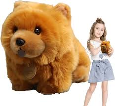 Peluche Realista Chow Chow para Cachorros