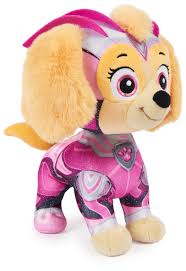 PAW PATROL: Peluche Superhéroe Mighty Skye de 30 cm