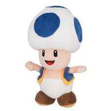 Plush de Blue Toad de Super Mario All Star Collection - 20 cm