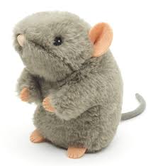 Uni-Toys Eco-Line: Ratón Gris de Pie 100% Ecológico