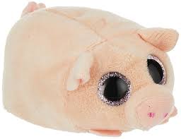 TY Teeny Tys Cerdito Rizado Multicolor 10 cm