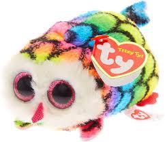 Hootie-Búho Multicolor TY Teeny Tys - 10 cm
