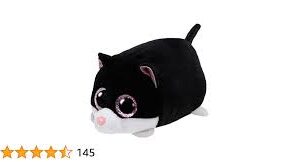 TY Teeny Tys Cara Gato 10 cm Blanco/Negro