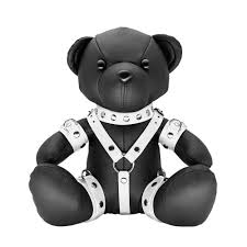 Oso de Peluche BDSM de Cuero - White Willy