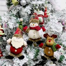 Adornos de Peluche para Árbol de Navidad - 6 Piezas 8 Pulgadas