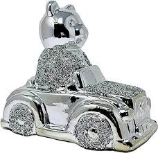 Peluches Brillantes: Mono de Diamante Aplastado Plateado