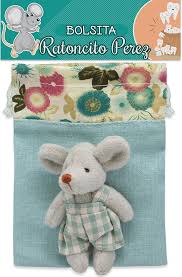 Bolsita Ratoncito Pérez de Peluche Multicolor