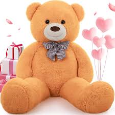 Oso de Peluche Gigante Naranja 120cm - Kawaii y Suave