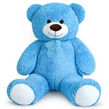 Yeqivo Oso de Peluche Gigante Azul 110CM