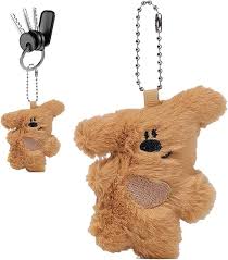 LLavero de Oso de Peluche: Diseño Adorable y Travieso