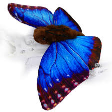 Mariposa Morfo Azul de Peluche